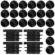 thumbnail image 1 of unbranded 40Ud Tapones De Plástico Negros Para Patas De Muebles Protectores Antideslizantes Para Sillas Y Mesas En Casa, 1 of 6