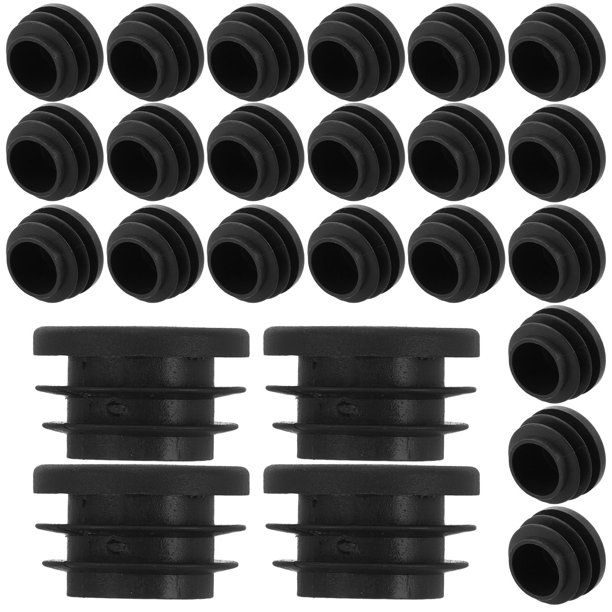 unbranded 40Ud Tapones De Plástico Negros Para Patas De Muebles Protectores Antideslizantes Para Sillas Y Mesas En Casa