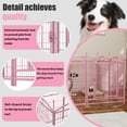 thumbnail image 6 of Demi Bonn Dog Playpen for Indoor, Yard, RV Camping, 32" 8 Panels Dog Fence for Puppy and Small Dogs, Outdoor Foldable Pet Exercise Pen with Doors, Pink, 6 of 8