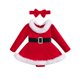 thumbnail image 1 of Suefunskry, trajes de Navidad para niñas, vestido mameluco de terciopelo con adornos de piel de manga larga + conjunto de diadema, ropa de Navidad para recién nacidos de 3 a 24 meses, 1 of 5