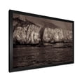 thumbnail image 2 of Designart 'Gold Cliffs Over Sea In The Fog' Modern Framed Art Print, 2 of 4