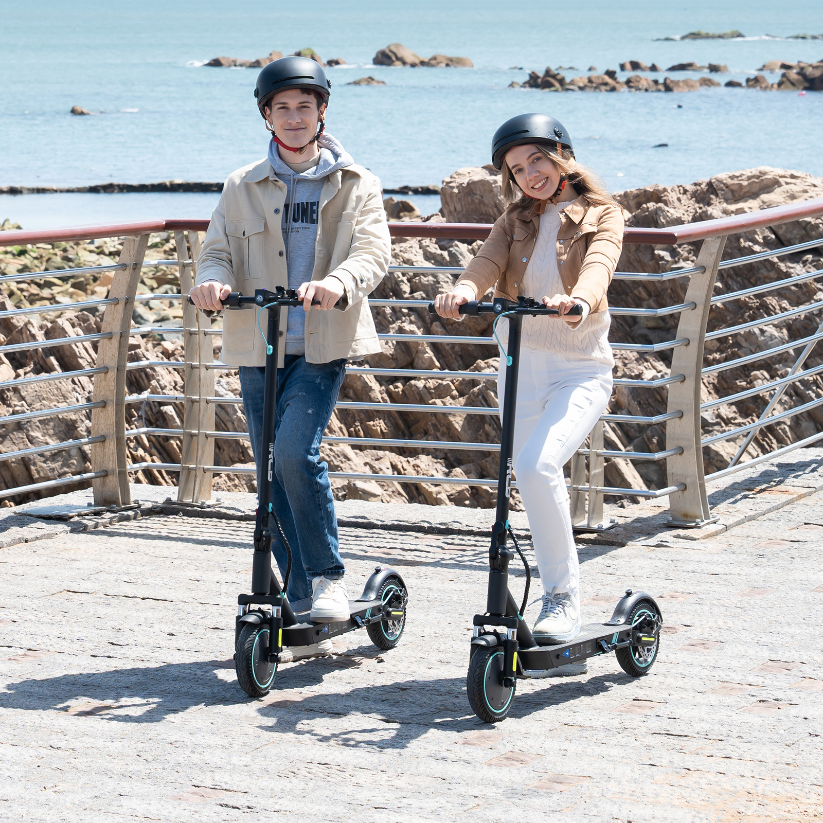 RCB Electric Scooter for Adults, E-Scooter with APP control, 350W Motor, Max Speed 19 mph, electric scooters for adults foldable