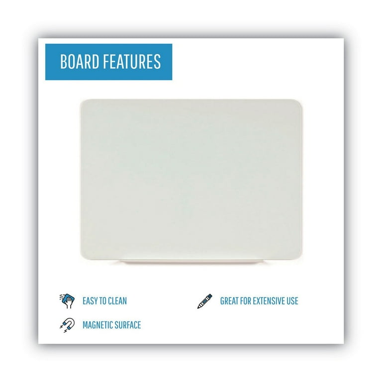 Magnetic Glass Dry Erase Board, 60 x 48, Opaque White Surface Magnetic Glass Dry Erase Board, 60 x 48, Opaque White Surface
