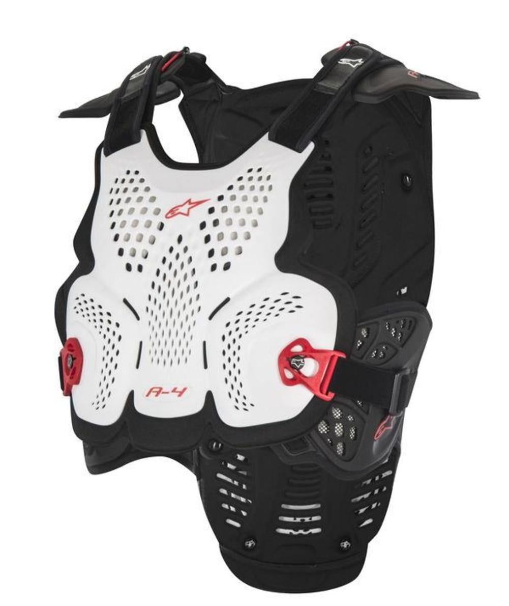 Black, Small/Medium Alpinestars A6 Chest Protector Protective Gear