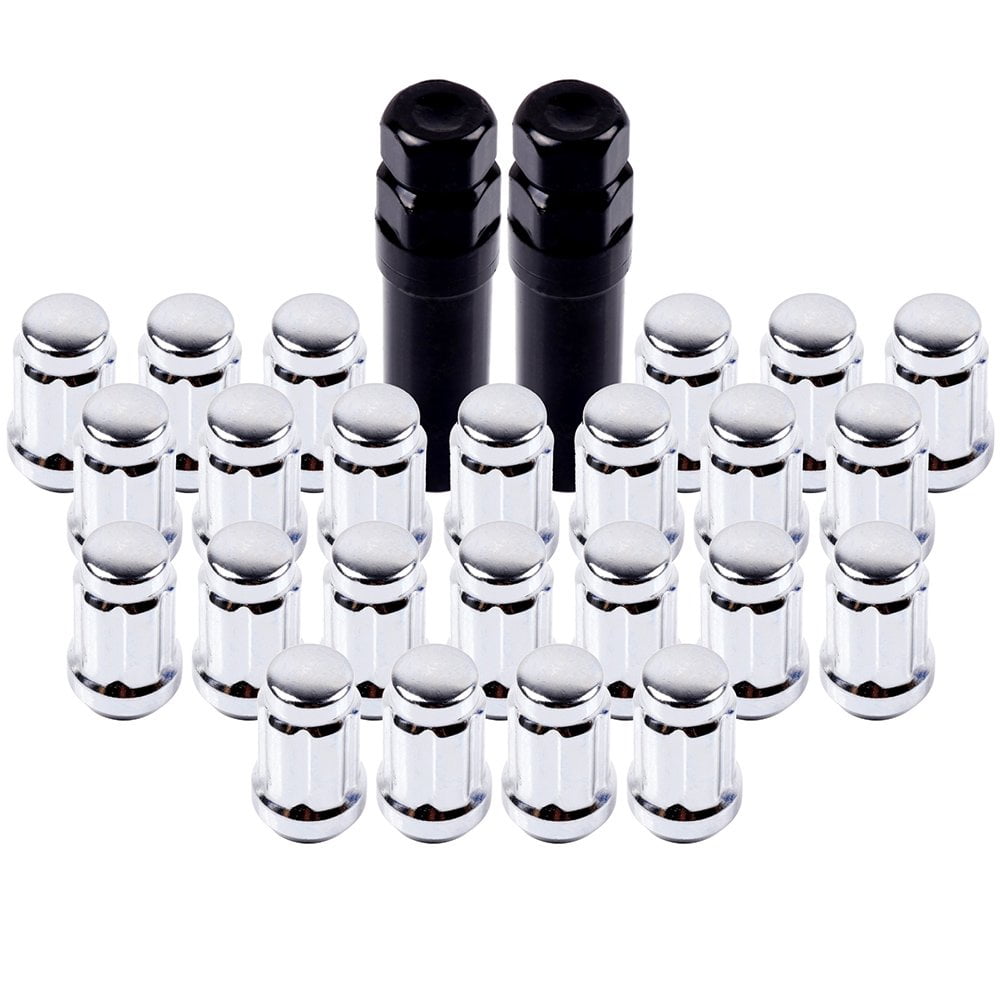 Aazon.co: 12X1.5 Bulge Acorn Spline Lug Nuts 1.38 6 Lug Install Kit