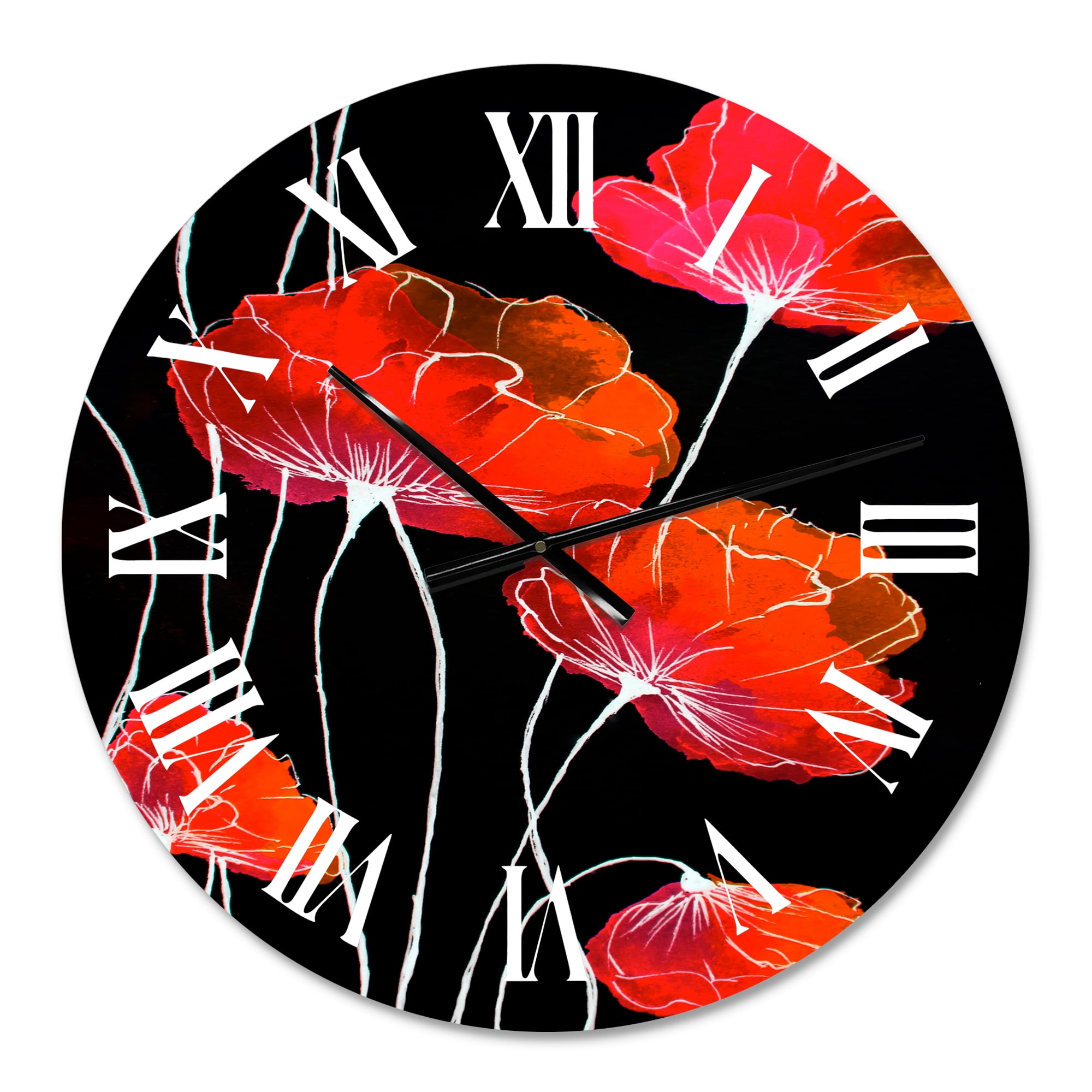 Designart 1 in Quartz Traditional Wall Clock