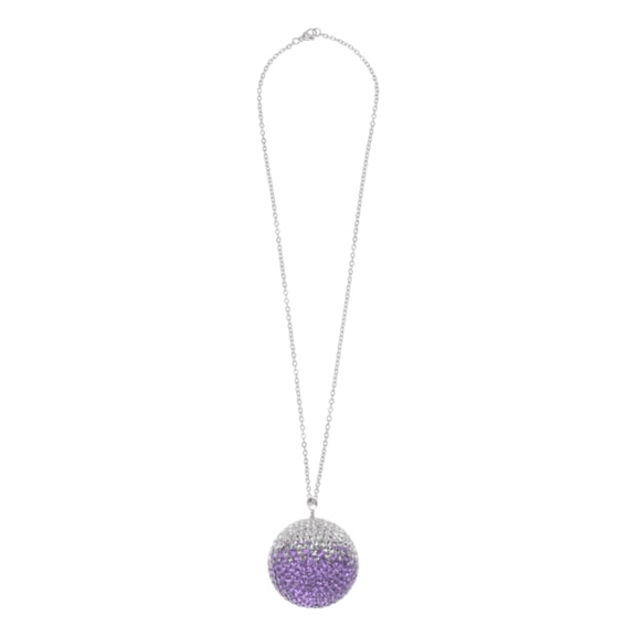 1 Pcs Faux Rhinestone Metal Faux Diamond Ball Car Rear View Mirror Pendant Accessories Car Hanging Ornament Purple