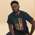 thumbnail image 2 of Juneteenth Flag Black History Month African American Pride Graphic classic tee (Navy, S), 2 of 2