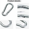 thumbnail image 4 of 2 Stainless Steel Carabiners for Heavy Duty, Locking Carabiner, Shaped, 4 of 5