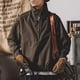 thumbnail image 3 of Chaquetas de hombre holgado informal de uso diario, primavera Retro, otoño, cuello levantado, bolsillo, Color sólido, estilo americano, ropa de calle, moda masculina Chic, 3 of 4