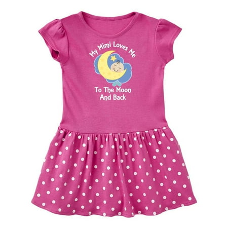 

Inktastic My Mimi Loves Me To The Moon and Back Gift Baby Girl Dress