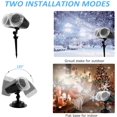 thumbnail image 2 of Snowflake Projector for Halloween and Christmas, LED Projection Lamp, IP65 Waterproof, Indoor and Outdoor, with Remote Control Timer for Decoration., 2 of 5