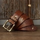 thumbnail image 1 of Cinturón de piel de vaca con hebilla de alfiler para hombre, estilo retro desgastado, personalizado, de primera capa, lavado, personalizado, para jeans, 1 of 6