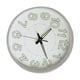 thumbnail image 4 of Reloj de pared luminoso de 12 pulgadas, reloj minimalista redondo de cuarzo para decoración de dormitorio y sala de estar, color plateado, 4 of 12