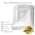 thumbnail image 3 of Creative Scents Shower Curtain White With Liner, 3 of 4