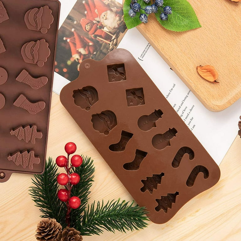 Christmas Silicone Chocolate Moulds Xmas Candy Mold Trays - Temu