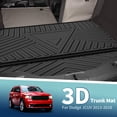 thumbnail image 2 of Unique Bargains Flat Face Cargo Liner Rear Trunk Mat Trunk Cargo Luggage Boot Tray Mat Stripes and Triangles Pattern for Dodge Journey 2013-2018 Anti-Slip, 2 of 7