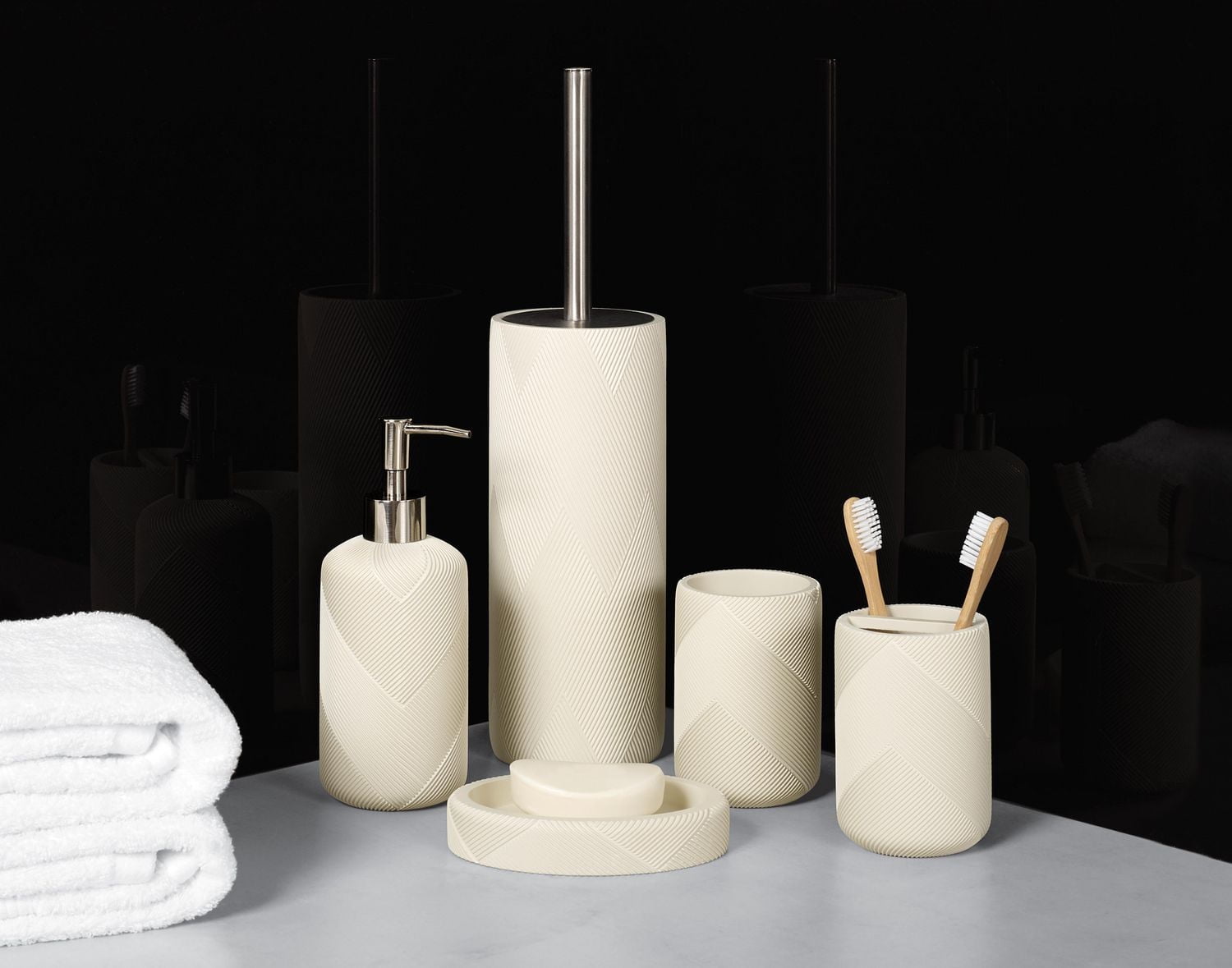 Mainstays Graph Toothbrush Holder, Tan, Tan toothbrush holder