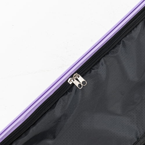 4-Piece Lightweight ABS Hard Shell Luggage Set with 360° Dual Spinner Wheels & Built-In Combination Lock, Scratch-Resistant Modern Travel Suitcase, Purple