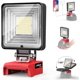 thumbnail image 1 of Luz de Trabajo 18V p/ Batería Milwaukee 18V, Luz Inalámbrica 27W 2700LM, Linterna LED de Inundación c/ cabezal ajust. 140° y puertos USB & Type-C (sin batería), 1 of 7
