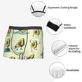 thumbnail image 3 of Sikiie Avocado for Exercise Print Men's Boxer Briefs, Elastic Waistband Boxer Briefs Leggings-Medium, 3 of 5