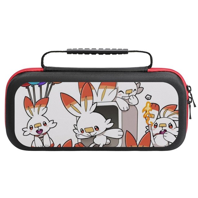 Estuche de transporte Scorbunny para Nintendo Switch, carcasa rígida, portátil, para viajes, bolsa de almacenamiento de juegos