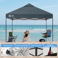 thumbnail image 5 of CROWN SHADES 10x10 Pop Up Canopy Patented Center Lock One Push Instant Outdoor Canopy Tent Grey, 5 of 10