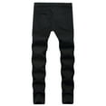 thumbnail image 4 of Mens Jeans Skinny Classic Slim Fit Fashion Stretch Jeans Denim Pants Heart Printed Comfort Trousers, 4 of 8