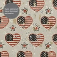 thumbnail image 7 of DouZhe Retro Usa Flag and Star Pattern Shower Curtain, Waterproof Bath Curtains for Bathroom Decorations, 72 x 72 inches, 7 of 7