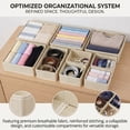 thumbnail image 4 of 12 Pack Drawer Organizers Clothes, Closet Organizers and Drawer Dividers for Clothes, Foldable Fabric Clothing Organizers for Dresser Drawers, 4 of 6