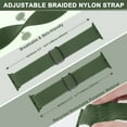 thumbnail image 6 of 4 Pack Braided Bands Compatible with Apple Watch 38/40/41/42/44/45/46/49mm for Women Men, Solo Loop Nylon Strap for iWatch Series 11/10/9/8/Ultra 3/SE 3, 6 of 7