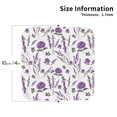 thumbnail image 2 of Yiaed Lavender Flowers Print Leather Coasters for Drinks - Cup Coasters Coffee Table Kitchen Table Bar, Home & Office Gifts Handmade Drink Coasters-Square, 2 of 6