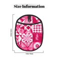 thumbnail image 2 of Multi-Functional Oven Silicone Pot Pad 7.5×9.4in Anti-Slip Heat-Insulating Pad Baking Gloves Heat-Resistant Cotton Layer 1 Pc Hotpink Geometric Patterns_1, 2 of 7