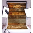thumbnail image 2 of ABPHOTO Polyester 5x7ft Grunge Brown Wood Backdrops for Photography Brown Rustic Wooden Boards Photo Background Crafts Party Wall Picture Taking Photo Studio Props, 2 of 4