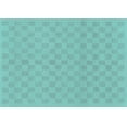 thumbnail image 1 of Ahgly Company Indoor Rectangle Checkered Light Blue Modern Area Rugs, 7' x 10', 1 of 4