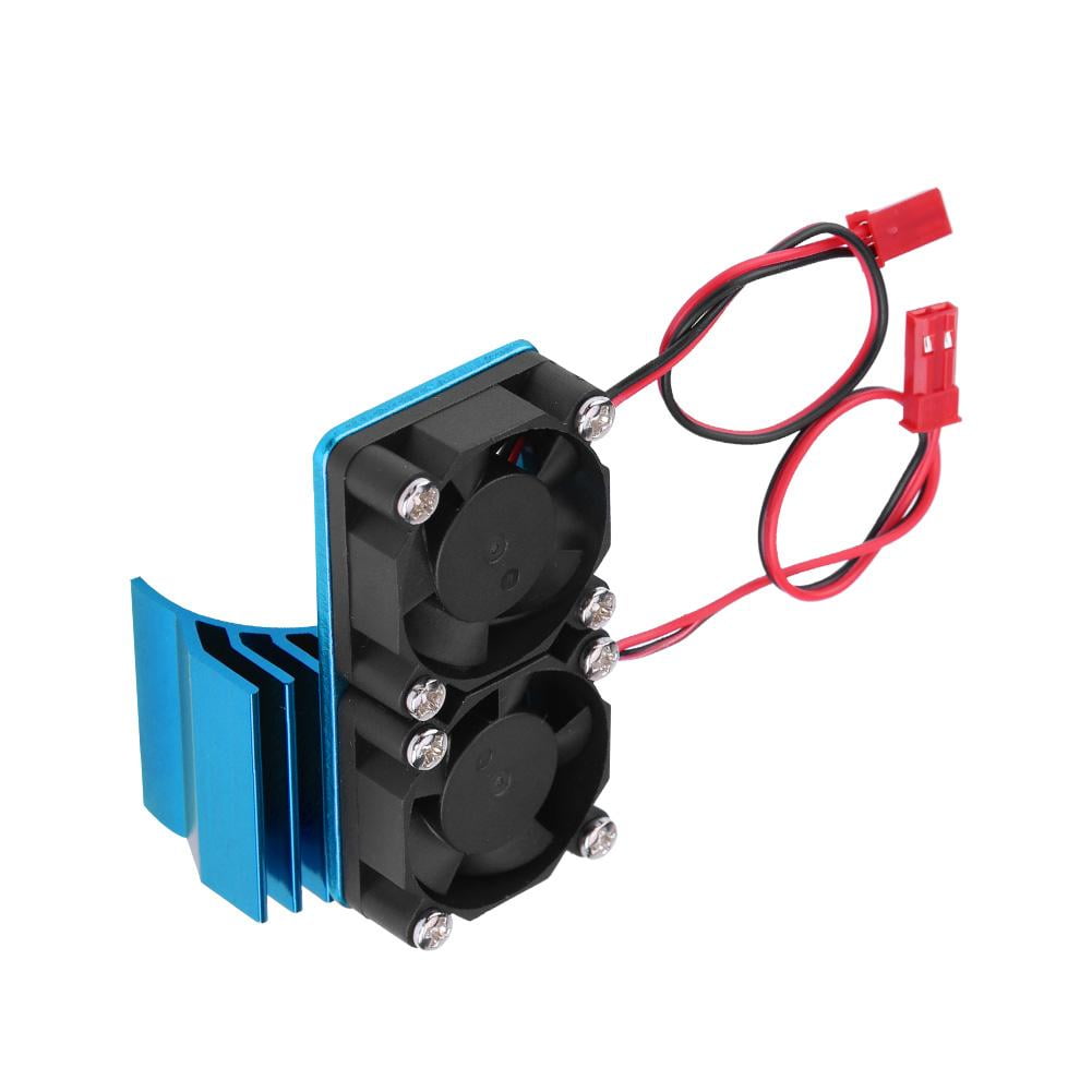 540/550 Motor Twin Cooling Twin Fans Heat Sink for 1/10 Scale Electric RC Car Blue RC Motor Radiator 540/550 Motor Twin Cooling Twin Fans Heat Sink for 1/10 Scale Electric RC Car Blue RC Motor Radiator