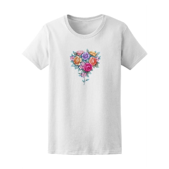 Bouquet With Roses Tee Women's -Image by Shutterstock