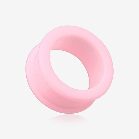 BM25 A Pair of Soft Pastel Silicone Double Flared Tunnel Plug