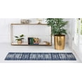 thumbnail image 4 of Rugs.com Georgia Collection Rug – 6 Ft Runner Navy Blue Flatweave Rug Perfect For Hallways, Entryways, 4 of 9