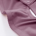 thumbnail image 5 of Gymayou Women Plus Size Front Snap Wireless Bra Thin Cotton Beauty Back Wide Vest Straps For Elderly Mature Ladies Purple 38, 5 of 7