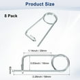 thumbnail image 3 of Uxcell 8-Pack Pin de Seguridad en Forma de Broche, Pines de Acero de Resorte M2x29mm, Sujetadores de Broche de Bloqueo Rápido, Clips Retenedores Pesados, 3 of 7