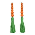 thumbnail image 5 of unbranded  2 Pcs Carrot Pendant Tassel Wall Decor Living Room Garlands Orange, 5 of 8
