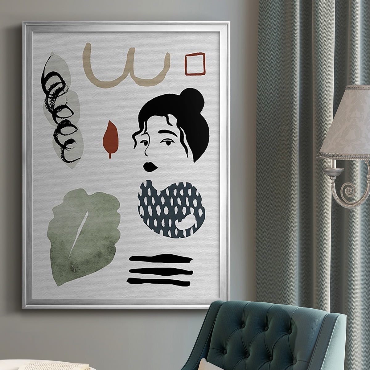 Collected Mindfulness IV Premium Framed Print, in Gold, Black, or Silver - Ready to Hang