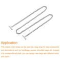 thumbnail image 3 of Uxcell Iron Flat Chain Strap, 47" Handbag Purse Chain Strap DIY Bag Replacement, Silver Tone, 3 of 6
