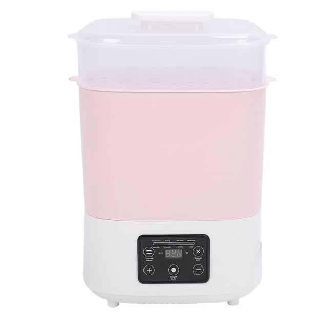 Máquina Combinada De Secado De Biberones, Esterilizador Y Calentador Con Tecnología De Flujo De Aire Caliente, Pantalla LED, Apagado Automático Para Artículos De Bebé, Rosa