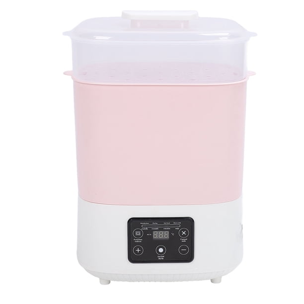 Máquina Combinada De Secado De Biberones, Esterilizador Y Calentador Con Tecnología De Flujo De Aire Caliente, Pantalla LED, Apagado Automático Para Artículos De Bebé, Rosa