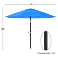 thumbnail image 2 of Pure Garden 10FT Patio Umbrella - Vented Canopy with Tilt (Brilliant Blue), 2 of 8