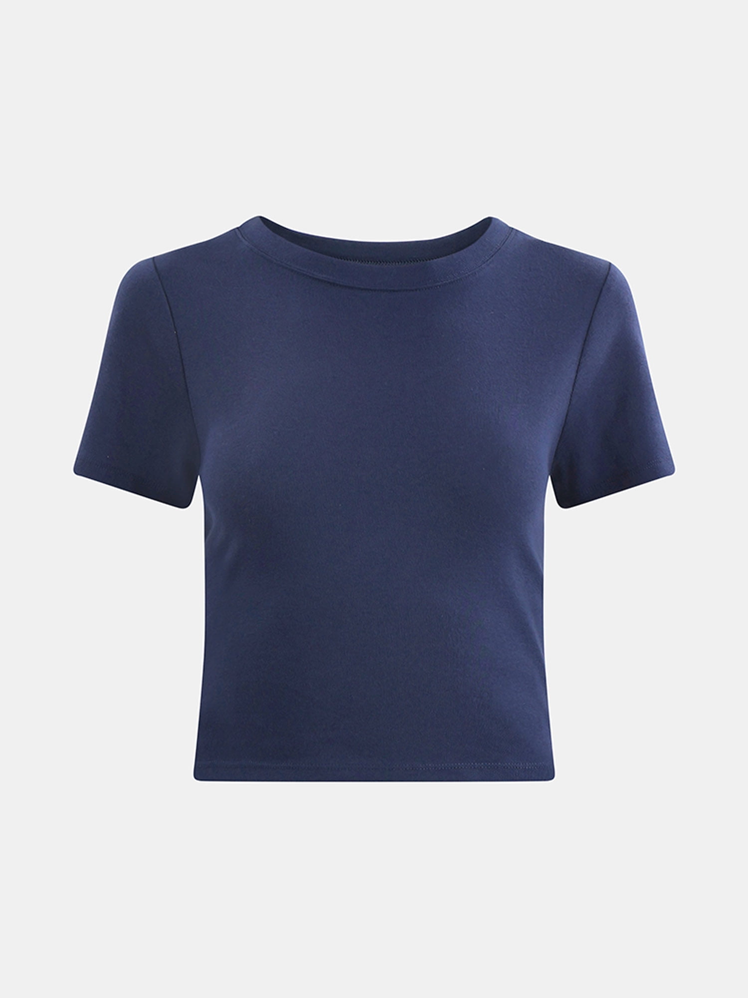 No Boundaries Cotton Crew Cropped Tee, Women's