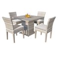 thumbnail image 1 of TK Classic Fairmont 5 Piece 40" Square Patio Side Chair Dining Set Beige, 1 of 1