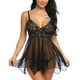thumbnail image 3 of Camisón transparente para mujer, lencería transparente, ropa interior, vestido Babydoll, ropa de dormir, 3 of 4
